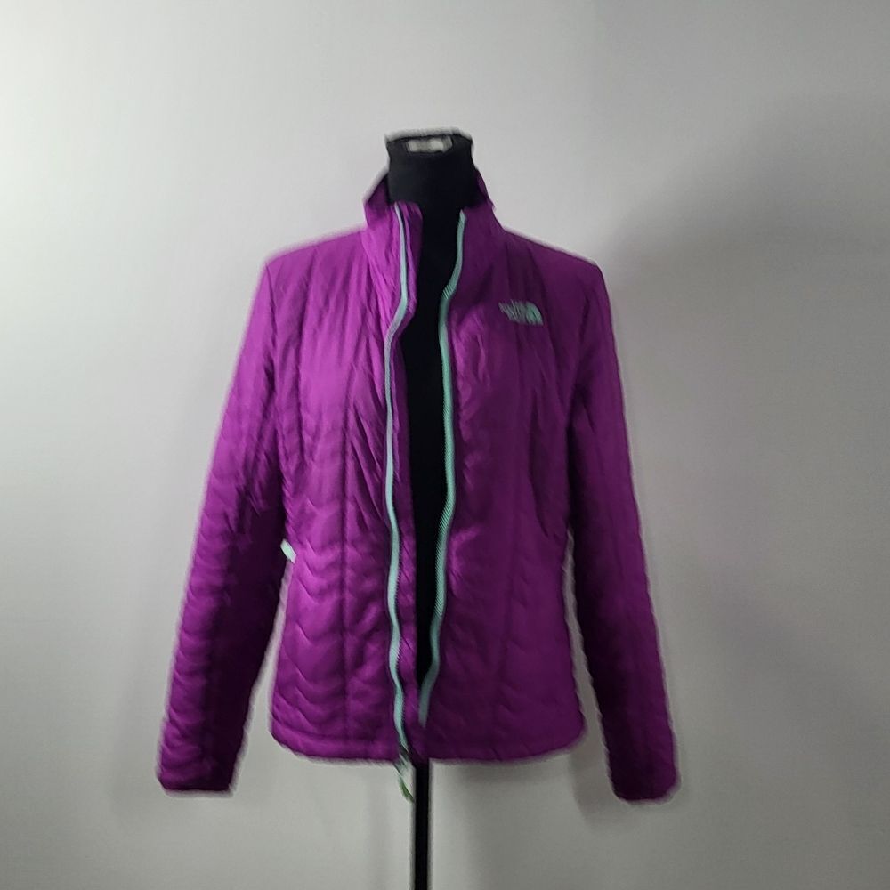North Face Women's Lightweight Purple & Green Jacket